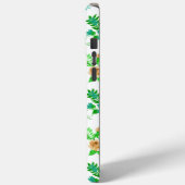 Coques Case-Mate iPhone Jardin Floral Vert Monogramme (Verso / Gauche)