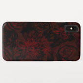 Coques Case-Mate iPhone Jardin foncé Rouge Fleurs romantiques Gothique (Dos (Horizontal))