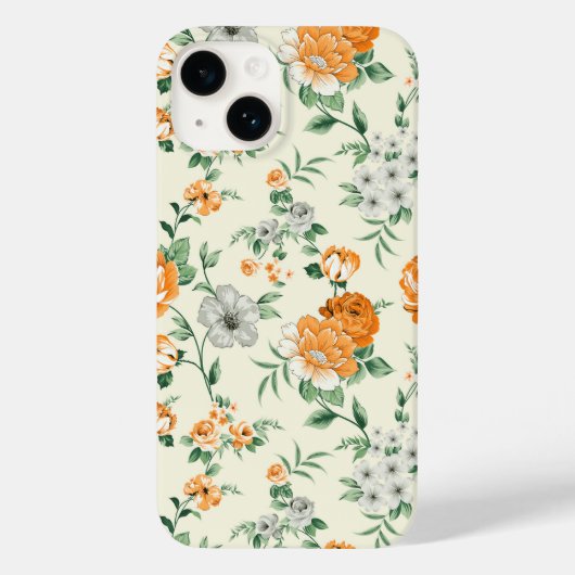 Coques Case-Mate iPhone Jardin Jaune doux motif floral (Verso)