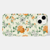 Coques Case-Mate iPhone Jardin Jaune doux motif floral (Verso (horizontal))