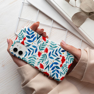 Case-Mate iPhone Case Jardin magique - rouge et turquoise