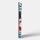 Coques Case-Mate iPhone Jardin magique - rouge et turquoise (Verso / Droite)