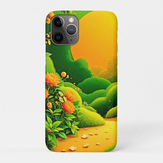 Coques Case-Mate iPhone Jardin Orange Luxuriant (Dos)