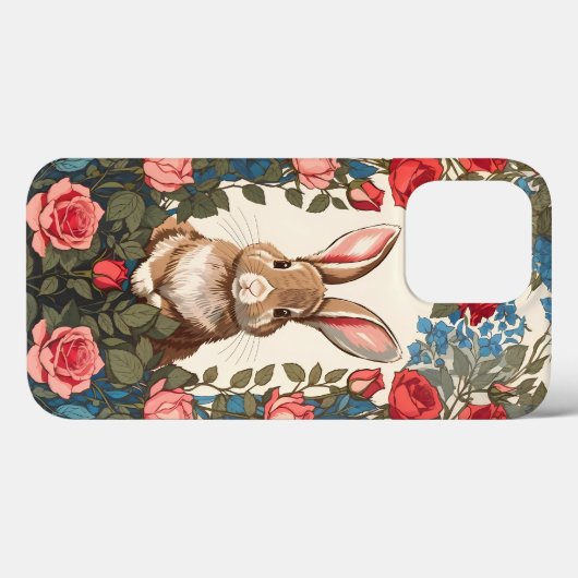 Coques Case-Mate iPhone Jardin Rose Brown Bunny (Verso (horizontal))