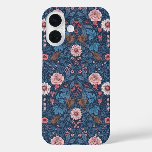 Coques Case-Mate iPhone Jardin sauvage en bleu (Verso)