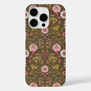 Coques iPhone 16 Pro Jardin sauvage sur café brun
