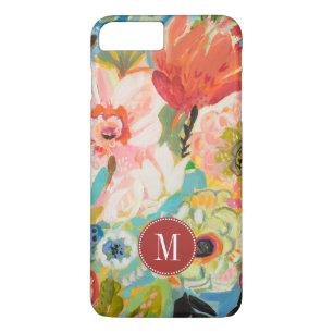 Coque iPhone 8 Plus/7 Plus Jardin secret III floral du monogramme  