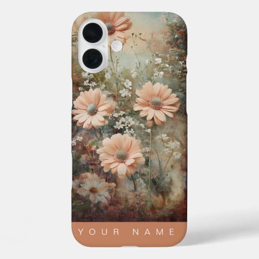Coques Case-Mate iPhone Jardin Splendor Peach (Verso)