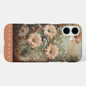 Coques Case-Mate iPhone Jardin Splendor Peach (Verso (horizontal))