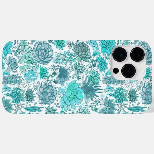 Coques Case-Mate iPhone Jardin succulent (Verso (horizontal))