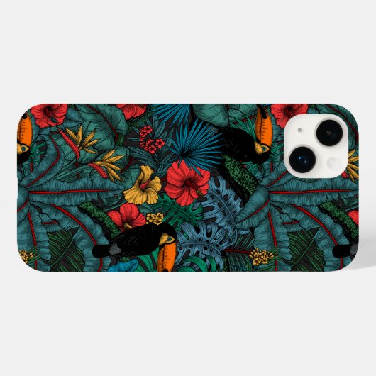 Coques Case-Mate iPhone Jardin toucan (Verso (horizontal))