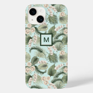 Coque Pour iPhone 14 Jardin tropical Motif orchidée et palmier