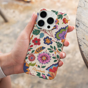 Coques iPhone 16 Pro Jardin Vintage coloré personnalisé Romantique