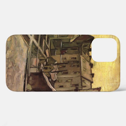 Coques Case-Mate iPhone Jardins de vieilles maisons par Vincent van Gogh (Verso (horizontal))