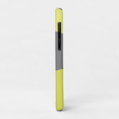 Coques Case-Mate iPhone Jaune avec Pois gris (Dos/Gauche)
