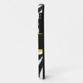 COQUES Case-Mate iPhone JAUNE BLACK ZEBRA FUR JAUNE GEM MONOGRAM, (Dos/Gauche)