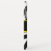 COQUES Case-Mate iPhone JAUNE BLACK ZEBRA FUR JAUNE GEM MONOGRAM, (Dos/Gauche)