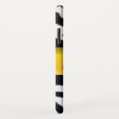 Coques Case-Mate iPhone JAUNE BLACK ZEBRA FUR MONOGRAM, Topaz (Dos/Droite)