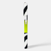Coques Case-Mate iPhone JAUNE BLACK ZEBRA FUR MONOGRAM, Topaz (Verso / Gauche)