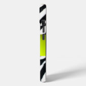 Coques Case-Mate iPhone JAUNE BLACK ZEBRA FUR MONOGRAM, Topaz (Verso / Gauche)