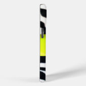 Coques Case-Mate iPhone JAUNE BLACK ZEBRA FUR MONOGRAM, Topaz (Verso / Droite)