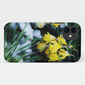 Coques Case-Mate iPhone Jaune Daffodils fleurs dans la neige (Dos (Horizontal))