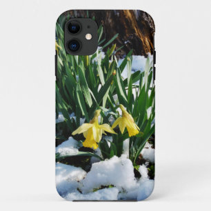 Etui iPhone Case-Mate Jaune Daffodils fleurs dans la neige