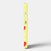 Coques Case-Mate iPhone Jaune de fraises et de pois (Verso / Gauche)