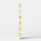 Coques Case-Mate iPhone Jaune et blanc En vichy bisons à lunettes (Verso / Gauche)