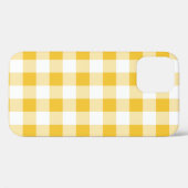 Coques Case-Mate iPhone Jaune et blanc En vichy bisons à lunettes (Verso (horizontal))