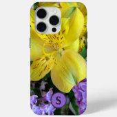 Coques Case-Mate iPhone Jaune et Fleurs Lilac Violettes (Verso)