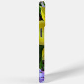 Coques Case-Mate iPhone Jaune et Fleurs Lilac Violettes (Verso / Droite)