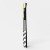 Coques Case-Mate iPhone Jaune et gris, Chevron, cas de l'iphone 5 de pois (Dos/Gauche)