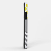 Coques Case-Mate iPhone Jaune et gris, Chevron, cas de l'iphone 5 de pois (Dos/Droite)