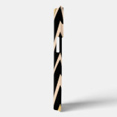 Coques Case-Mate iPhone Jaune et noir Zigzag Chevron Motif (Verso / Droite)
