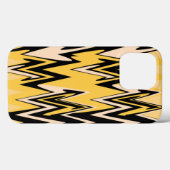 Coques Case-Mate iPhone Jaune et noir Zigzag Chevron Motif (Verso (horizontal))