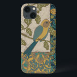 Etui iPhone Case-Mate Jaune et oiseau bleu turquoise étés perché sur une<br><div class="desc">Cette belle peinture d'un oiseau bleu jaune et turquoise sur une branche s'adapterait parfaitement à n'importe quel produit de Zazzle. La peinture collage-inspirée par Chariklia Zarris se compose de beaucoup de motifs,  de fleurs et de feuille différents. Obtenez le vôtre aujourd'hui !</div>