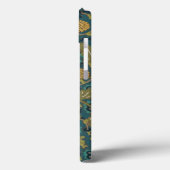 Coques Case-Mate iPhone Jaune et oiseau bleu turquoise étés perché sur une (Verso / Gauche)