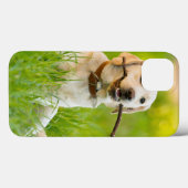 Coques Case-Mate iPhone Jaune Labrador Joue Récupérer Avec Bâton (Verso (horizontal))