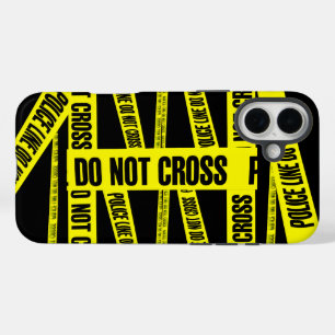 iPhone 16 Plus Case Jaune ne transcendez pas la scène de crime Zones d