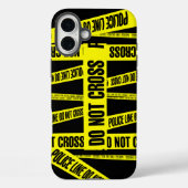 Coques Case-Mate iPhone Jaune ne transcendez pas la scène de crime Zones d (Verso)