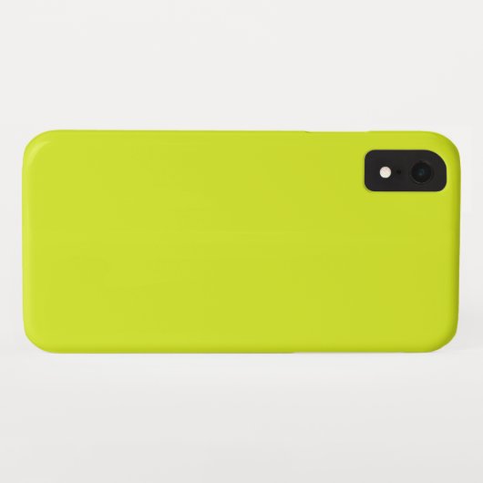 Coques Case-Mate iPhone Jaune néon (Dos (Horizontal))