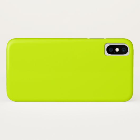 Coques Case-Mate iPhone Jaune néon, haute visibilité Chartreuse (Dos (Horizontal))