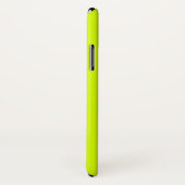 Coques Case-Mate iPhone Jaune néon, haute visibilité Chartreuse (Dos/Droite)