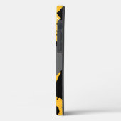 Coques Case-Mate iPhone Jaune noir gris et blanc abstrait (Verso / Gauche)