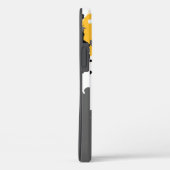 Coques Case-Mate iPhone Jaune noir gris et blanc abstrait (Verso / Droite)