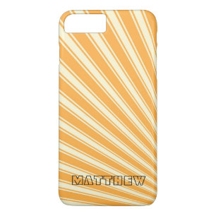 Coque iPhone 8 Plus/7 Plus Jaune Orange Couleur Frappe Motif