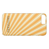 Coques Case-Mate iPhone Jaune Orange Couleur Frappe Motif (Dos (Horizontal))