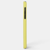 Coques Case-Mate iPhone Jaune pastel solide (Dos/Gauche)