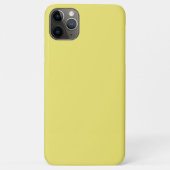 Coques Case-Mate iPhone Jaune pastel solide (Dos)